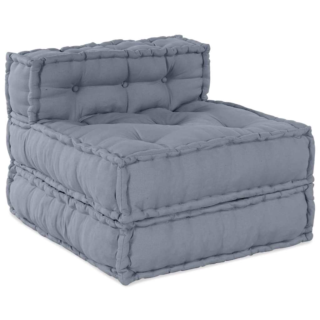 Vidaxl sofá modular gris 70 x 70 x 56 cm tela