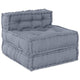 Vidaxl sofá modular gris 70 x 70 x 56 cm tela