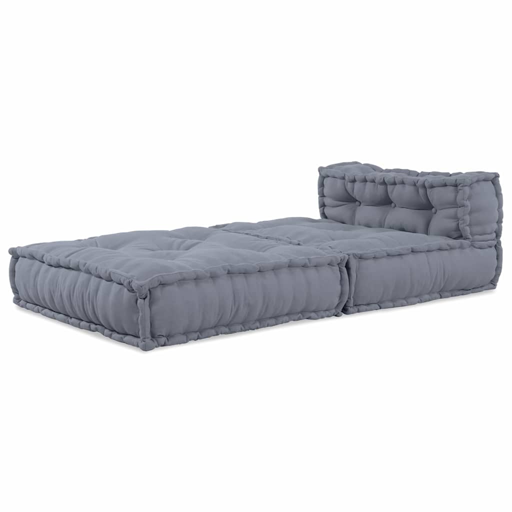 Vidaxl sofá modular gris 70 x 70 x 56 cm tela