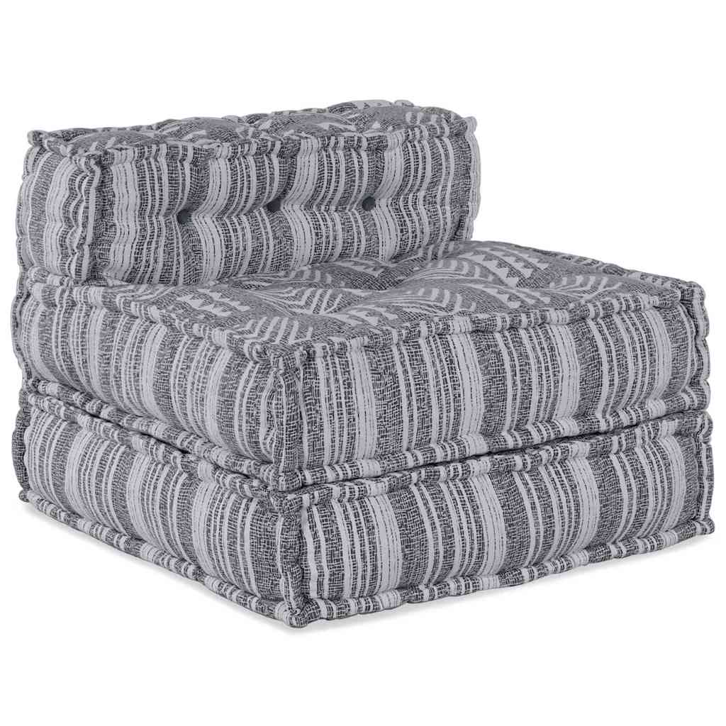 VidaXL sofá modular estampado gris 70 x 70 x 56 cm tela