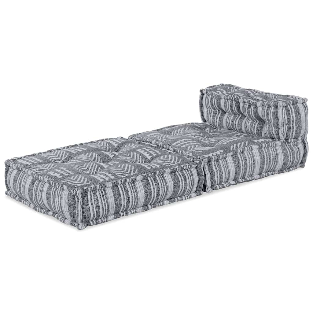 VidaXL sofá modular estampado gris 70 x 70 x 56 cm tela