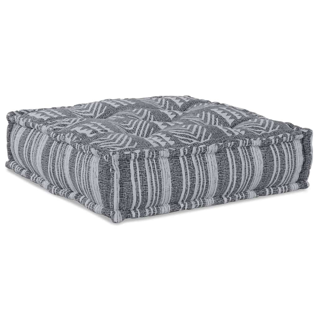 Divano componibile Vidaxl tessuto stampato grigio 70 x 70 x 36 cm