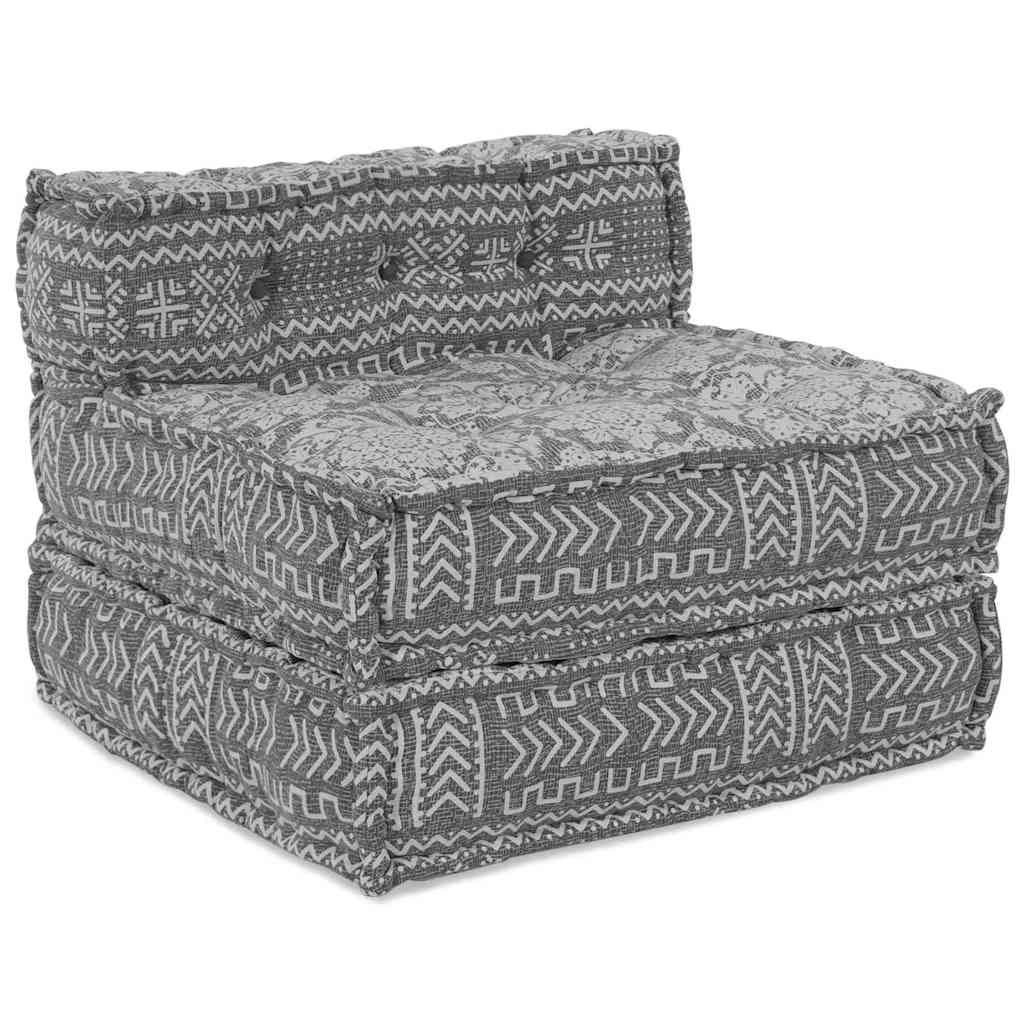 Vidaxl sofá modular gris claro 70 x 70 x 56 cm tela