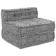Vidaxl sofá modular gris claro 70 x 70 x 56 cm tela