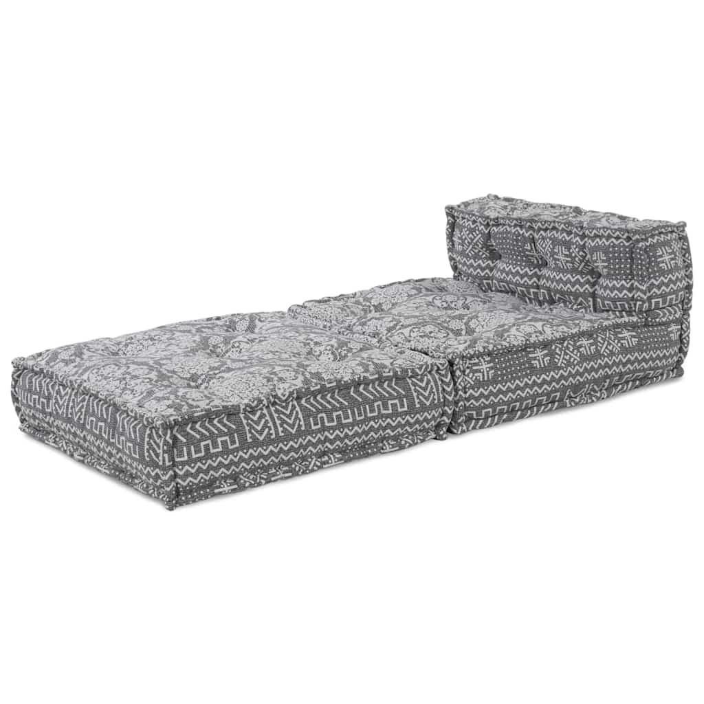 Vidaxl sofá modular gris claro 70 x 70 x 56 cm tela