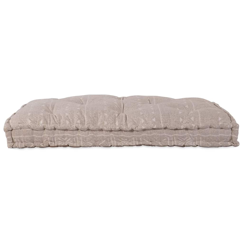Divano modulare Vidaxx tessuto marrone chiaro 120 x 80 x 12 cm