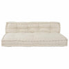 Vidaxl modulair bank 2 pcs crème 120 x 80 x 38 cm stof