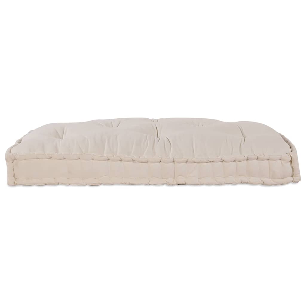 VidaXL sofá modular crema 120 x 80 x 12 cm tela