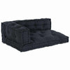 Divano componibile Vidaxl 3 pz tessuto antracite 120 x 80 x 38 cm
