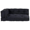 Divano componibile Vidaxl 3 pz tessuto antracite 120 x 80 x 38 cm