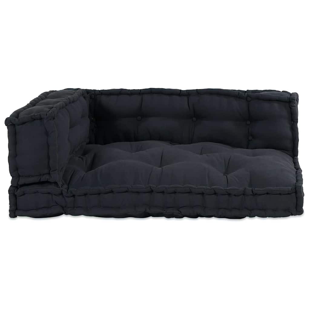 Divano componibile Vidaxl 3 pz tessuto antracite 120 x 80 x 38 cm