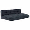 Vidaxl sofá modular 2 piezas antracita 120 x 80 x 38 cm tela