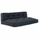 Divano componibile Vidaxl 2 pz tessuto antracite 120 x 80 x 38 cm