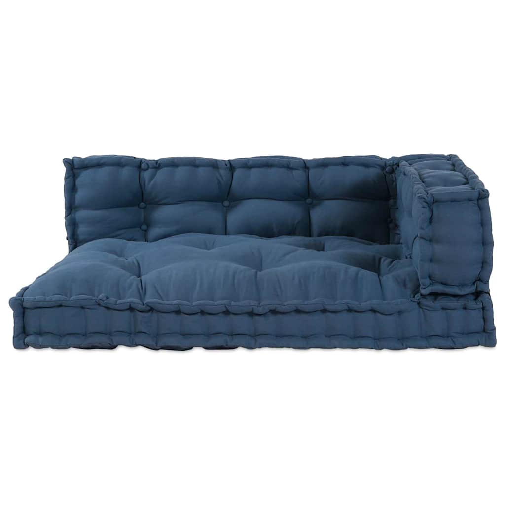 VidaXL sofá modular 3 piezas índigo 120 x 80 x 38 cm tela