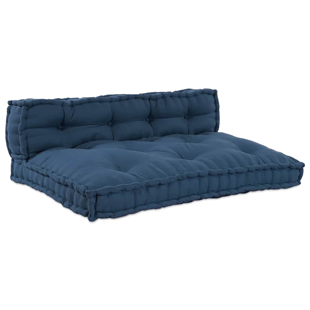 VidaXL sofá modular 2 piezas índigo 120 x 80 x 38 cm tela