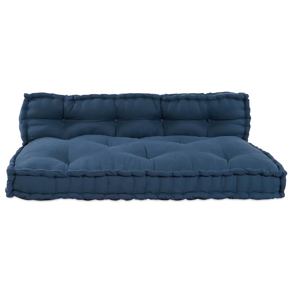 VidaXL sofá modular 2 piezas índigo 120 x 80 x 38 cm tela