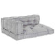 Vidaxl sofá modular 3 piezas gris 120 x 80 x 38 cm tela