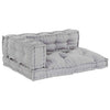 Divano modulare Vidaxl 3 pezzi in tessuto grigio 120 x 80 x 38 cm