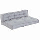 Vidaxl sofá modular 2 piezas gris 120 x 80 x 38 cm tela