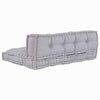 Vidaxl modulair bank 2 pcs grijs 120 x 80 x 38 cm stof