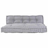 Divano modulare Vidaxl 2 pezzi in tessuto grigio 120 x 80 x 38 cm