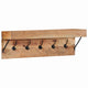 Vidaxx perchero con estante marrón 73 x 19 x 23 cm madera maciza de acacia
