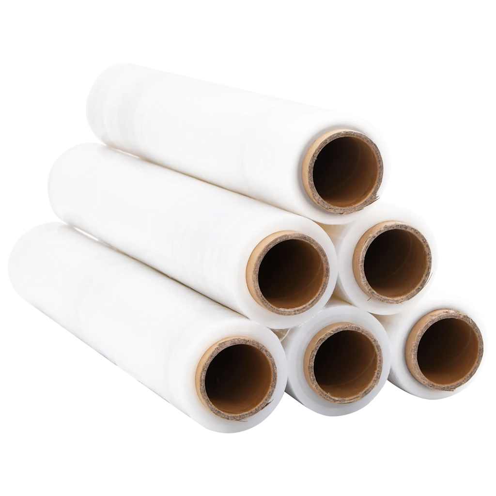 Vidaxl stretchfilm 6 st transparant 20 μm 50 cm x 300 m