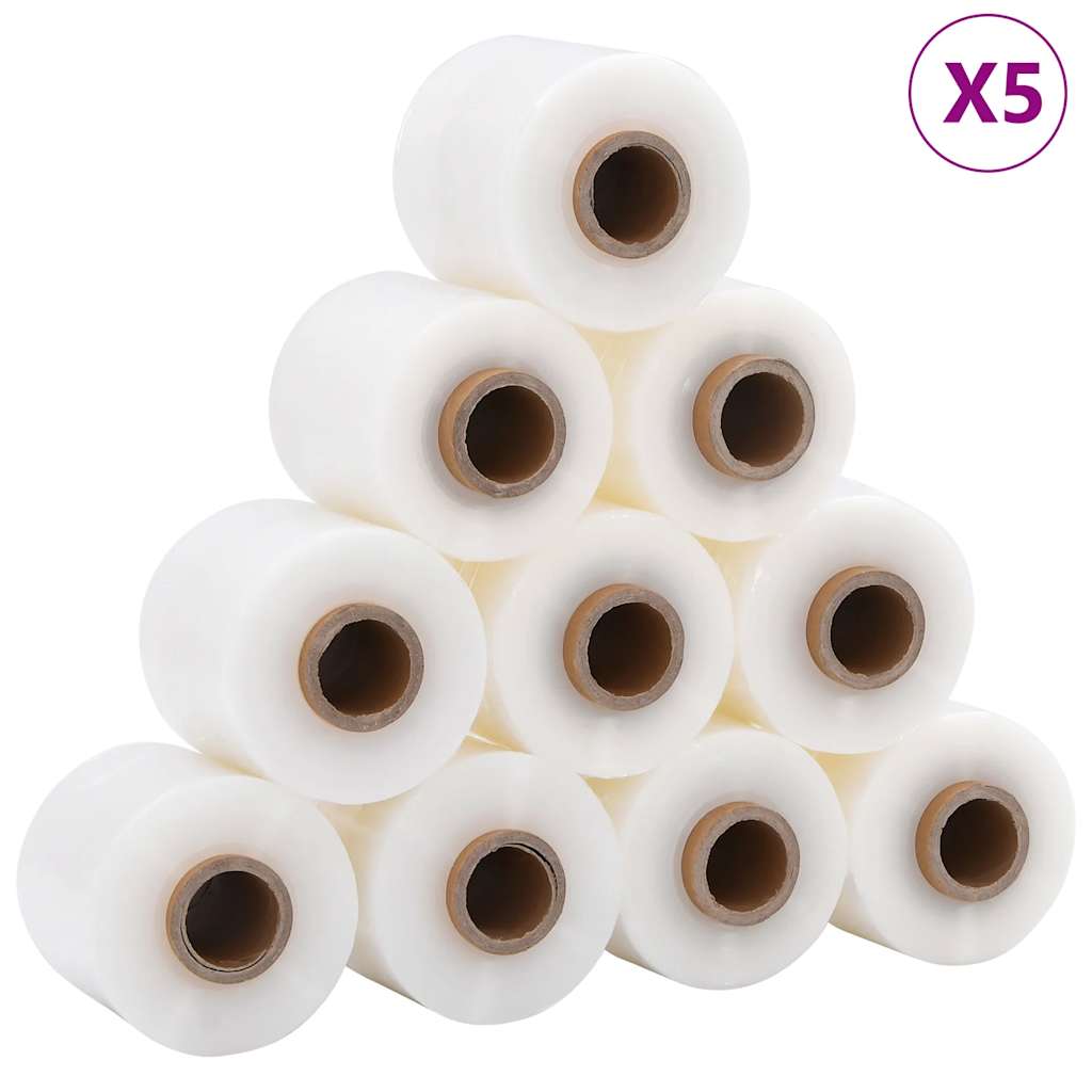 Pellicole estensibili VidaXL 50 pezzi trasparenti 23 µm 10 cm x 150 m