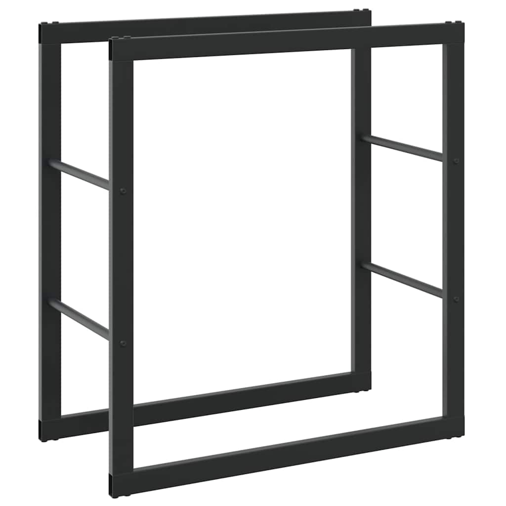 Vidaxx leñero 55x30x61 cm acero negro