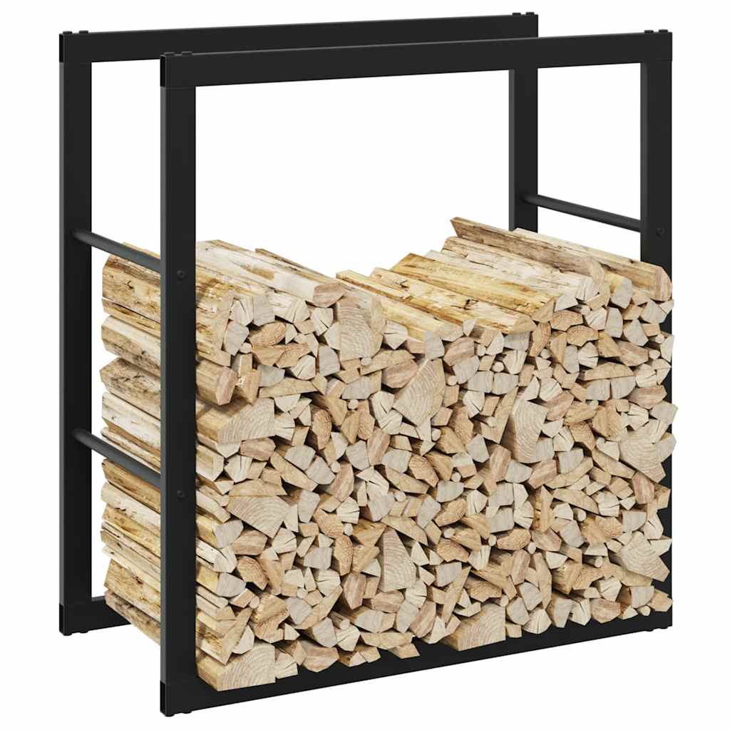 Vidaxx leñero 55x30x61 cm acero negro