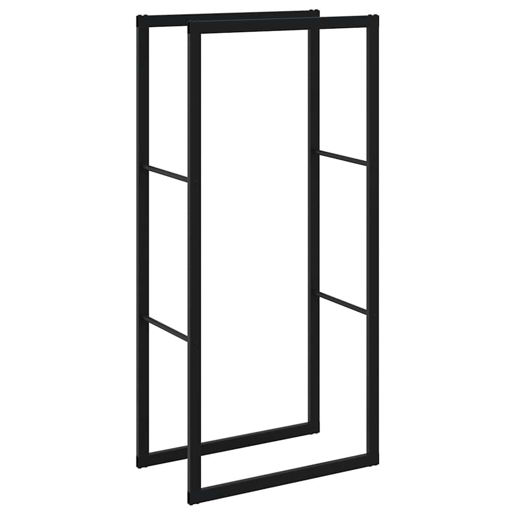 Vidaxx leñero 55x30x116 cm acero negro