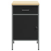 Vidaxl werkbank met lade met opslag zwart en grijs 50 x 55 x 85 cm