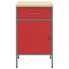Vidaxl werkbank rood en grijs 50 x 55 x 85 cm engineered hout en staal