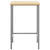 Vidaxl hoektafel grijs 55 x 55 x 85 cm staal en geg engineered hout