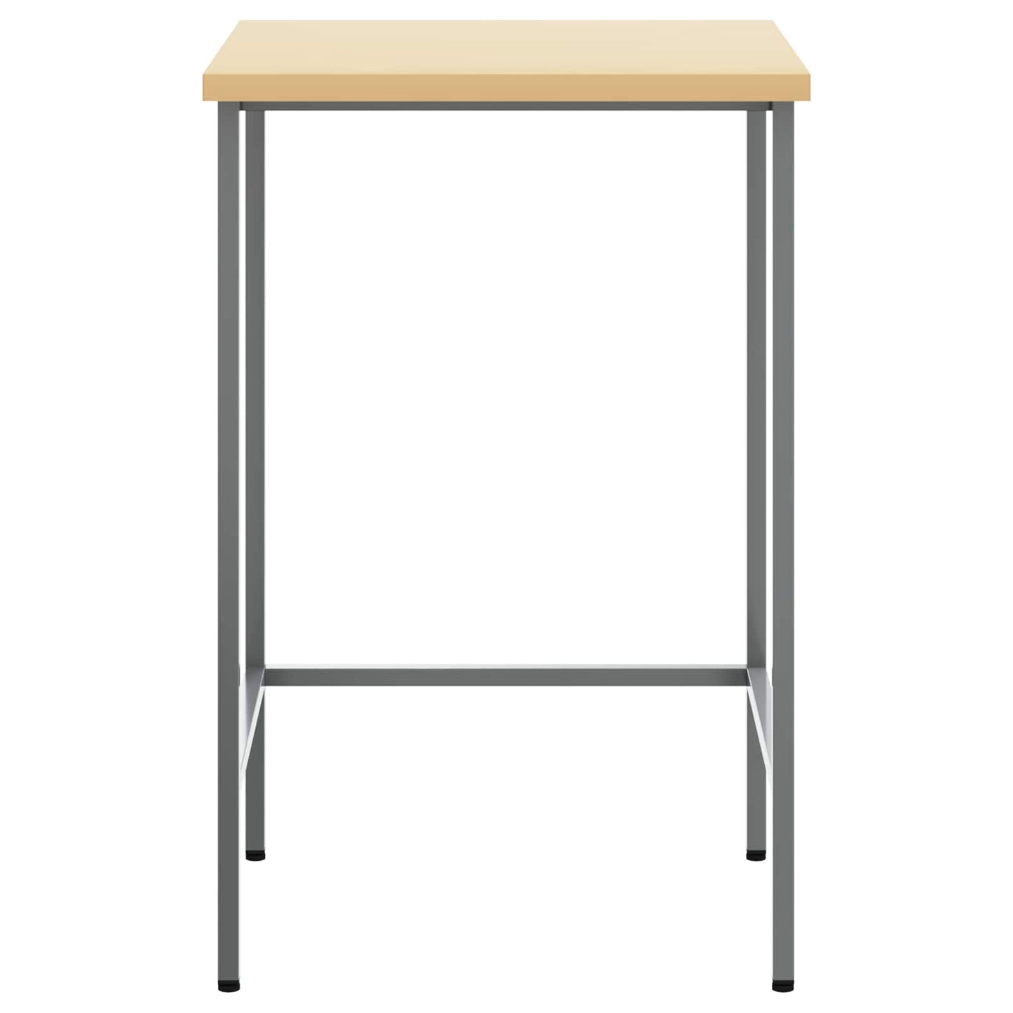 Vidaxl hoektafel grijs 55 x 55 x 85 cm staal en geg engineered hout