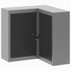 Vidaxxl armario para herramientas con estante negro y gris 55 x 55 x 55 cm