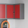 Armadio portautensili Vidaxxl con ripiano rosso e grigio 55 x 55 x 55 cm
