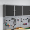 Vidaxl gereedschapskast met plank zwart en grijs 50 x 20 x 55 cm