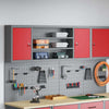 Armadio portautensili Vidaxx con ripiano rosso e grigio 50 x 20 x 55 cm