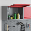 Armadio portautensili VidaXL con portaoggetti rosso e grigio 50 x 25 x 35 cm