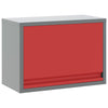 Armadio portautensili VidaXL con portaoggetti rosso e grigio 50 x 25 x 35 cm