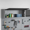 Vidaxx armario para herramientas con almacenamiento negro y gris 100 x 25 x 35 cm