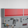 Vidaxl gereedschapskast met opslag rood en grijs 100 x 25 x 35 cm