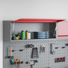 Vidaxl gereedschapskast met opslag rood en grijs 100 x 25 x 35 cm