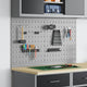 Pannello da parete Vidaxx Tools 2 pezzi grigio 100 x 1 x 60 cm