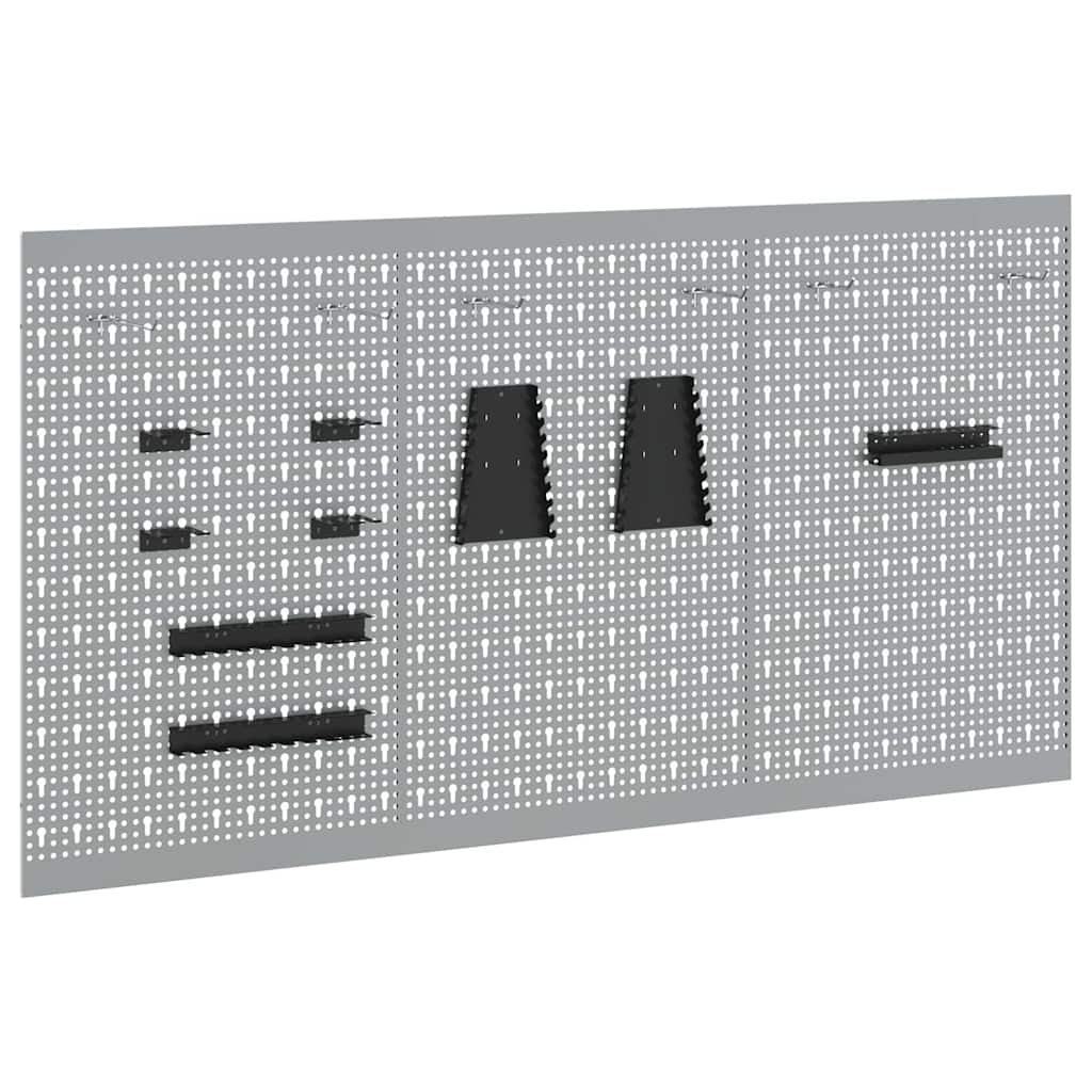 Pannello da parete Vidaxx Tools 3 pezzi grigio 150 x 1 x 80 cm