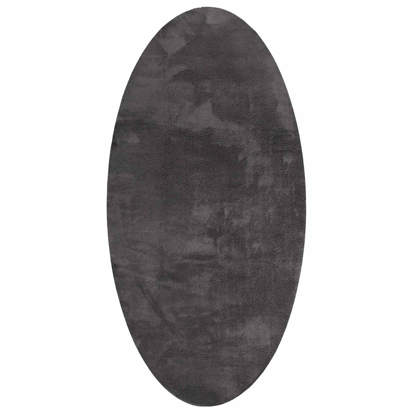 Vidaxl tappeto ovale huarte antracite 100 x 200 cm 100% poliestere