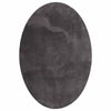 Alfombras vidaxl oval huarte antracita 120 x 170 cm 100% poliéster