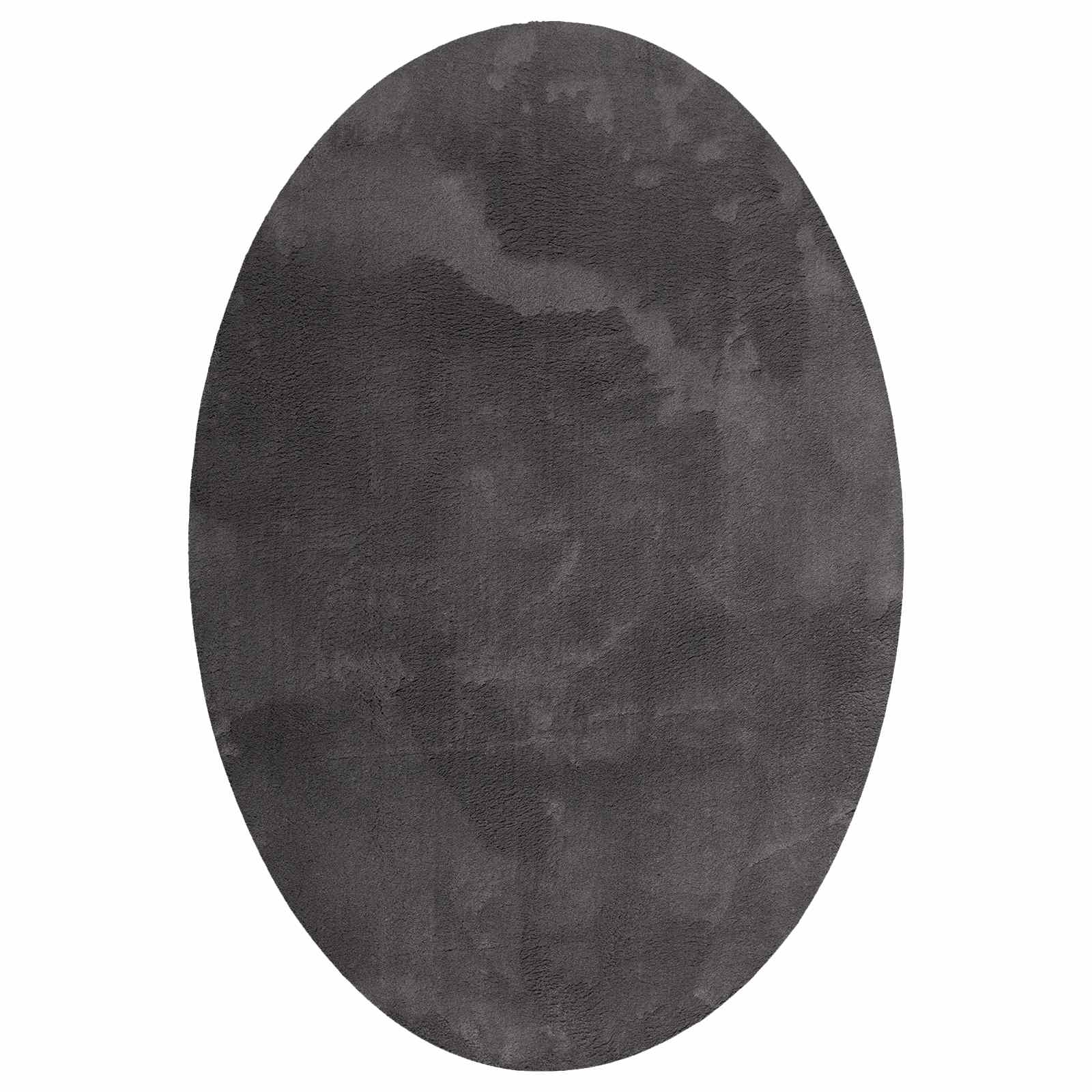 Vidaxl vloerkleden ovaal huarte antraciet 160 x 230 cm 100% polyester