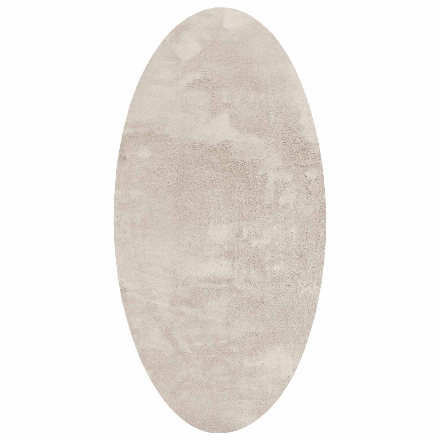 Vidaxl vloerkleden ovaal huarte beige 80 x 150 cm 100% polyester